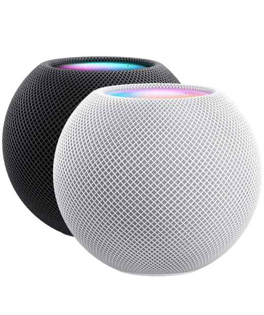 Apple HomePod Mini Spacegrau und Weiß